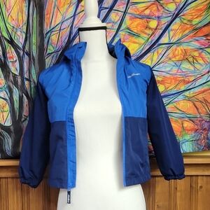 Blue Colorblock Windbreaker Jacket